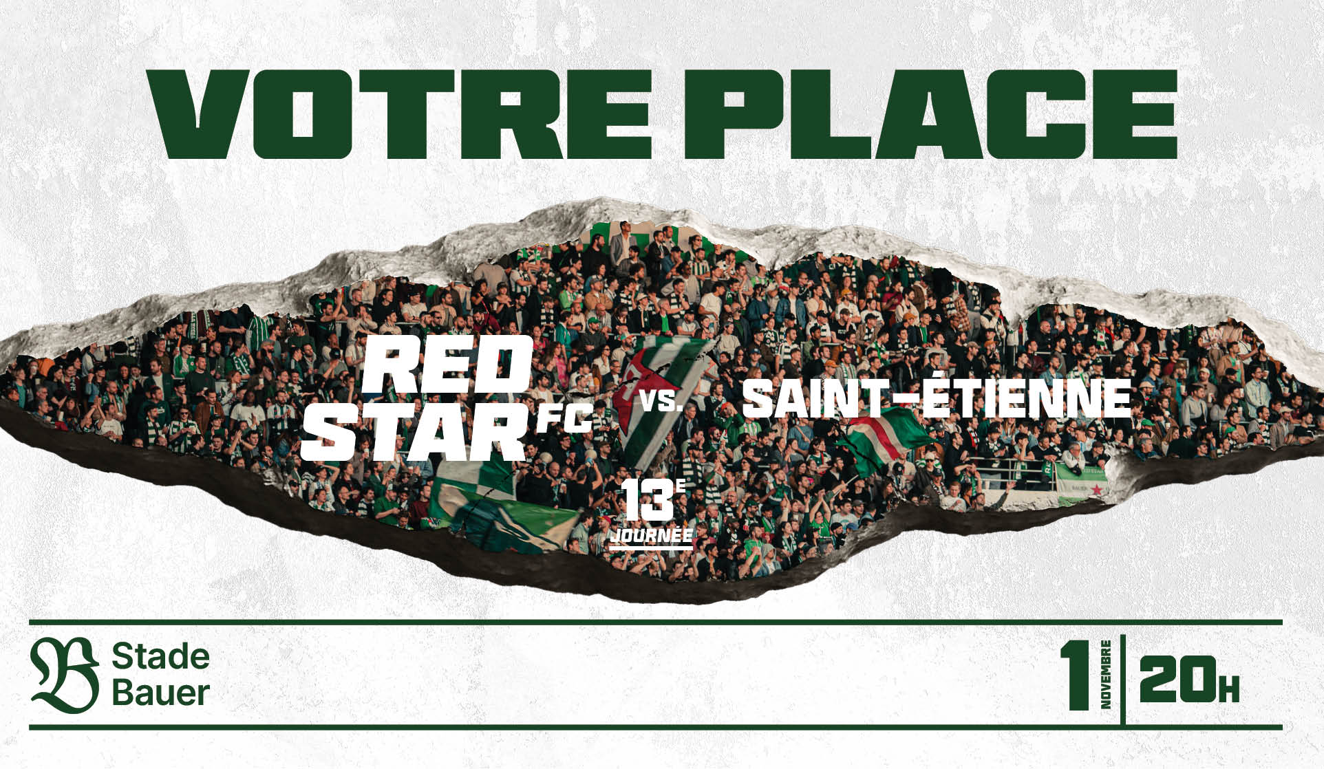 VOTRE PLACE POUR RED STAR FC / SAINT-ÉTIENNE