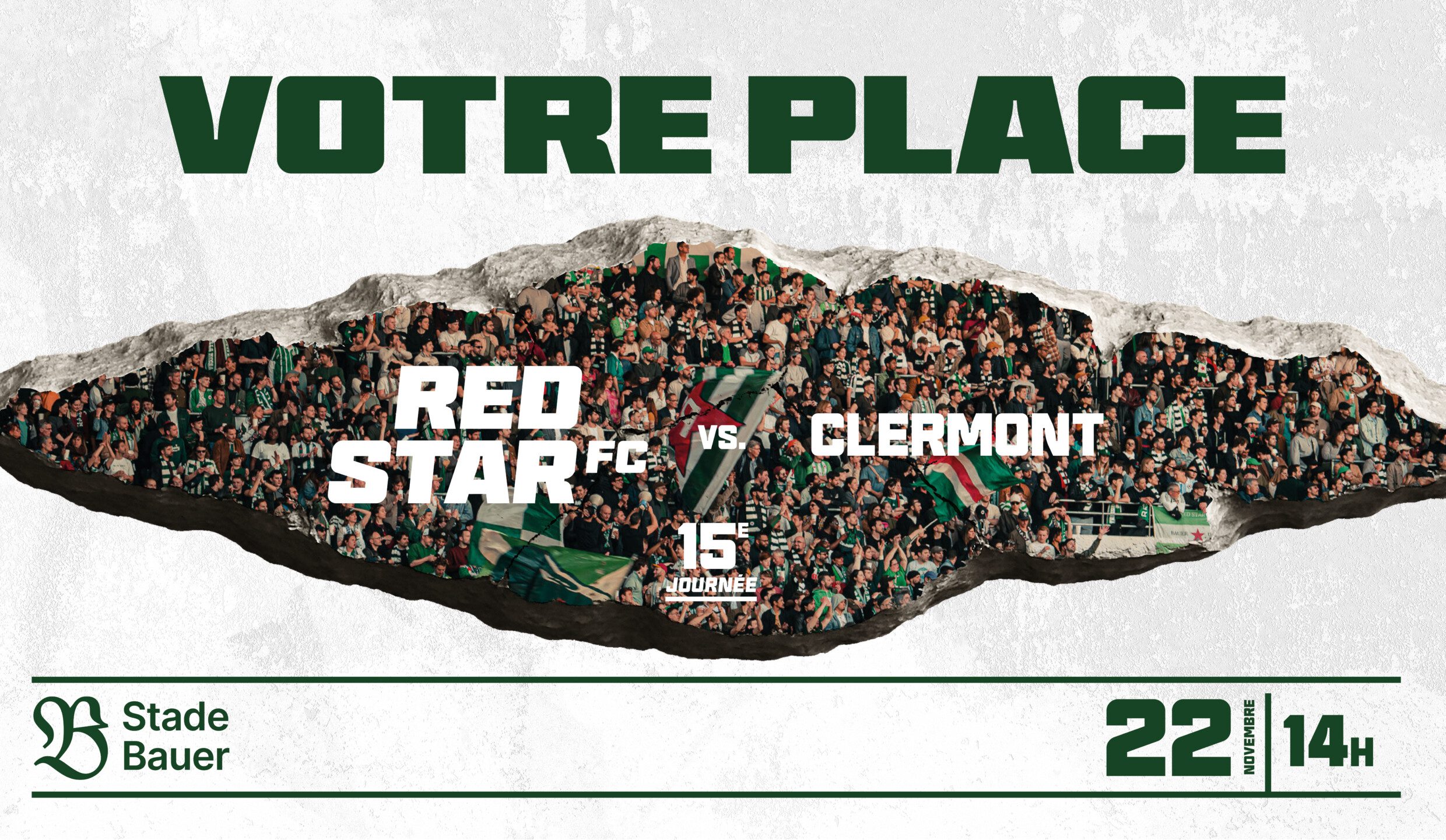 VOTRE PLACE POUR RED STAR FC / CLERMONT