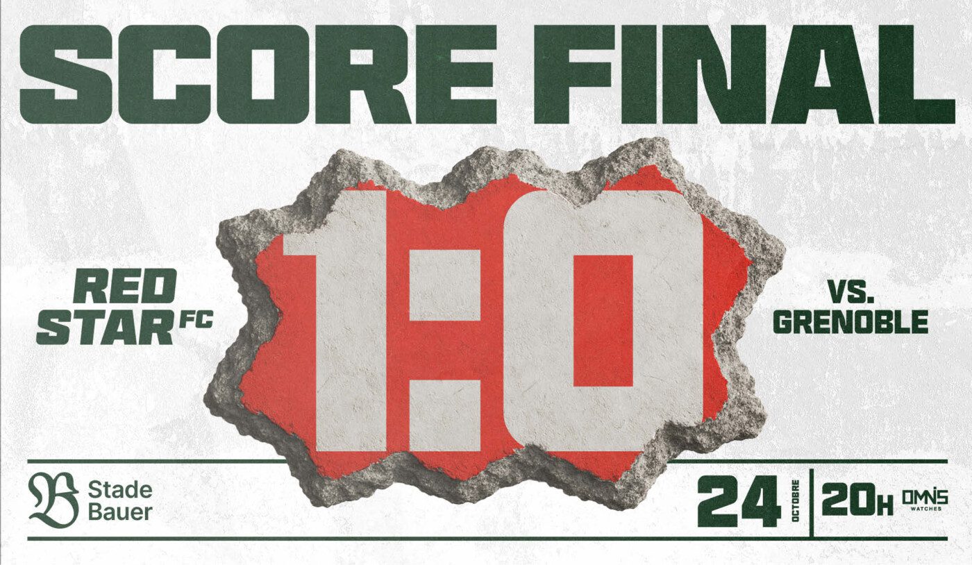 LIVE 2025/2026 : Red Star FC / Grenoble 1-0