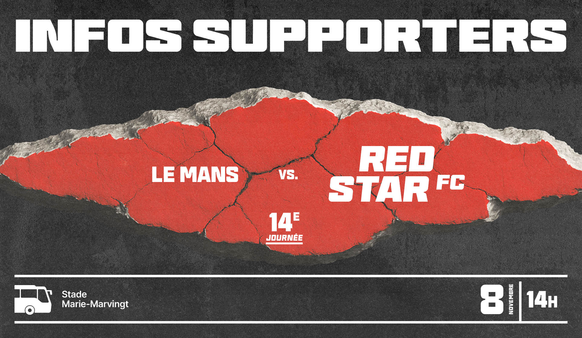 INFORMATIONS SUPPORTERS : LE MANS / RED STAR FC