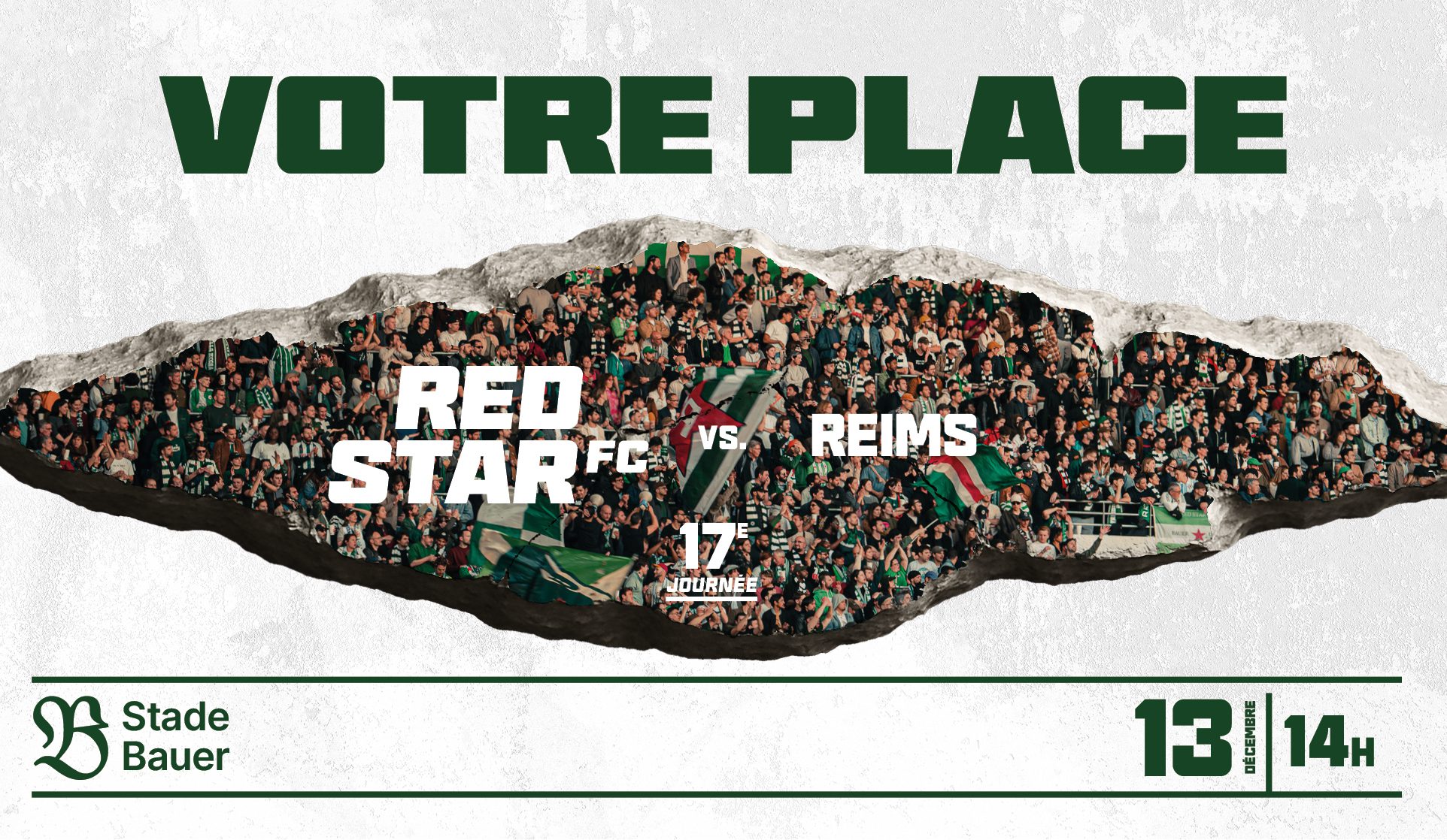 VOTRE PLACE POUR RED STAR FC / REIMS