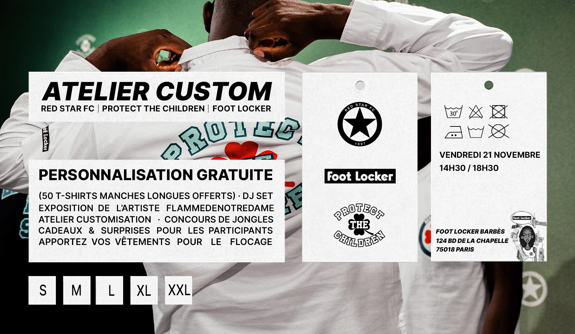 RED STAR FC x FOOT LOCKER x PROTECT THE CHILDREN