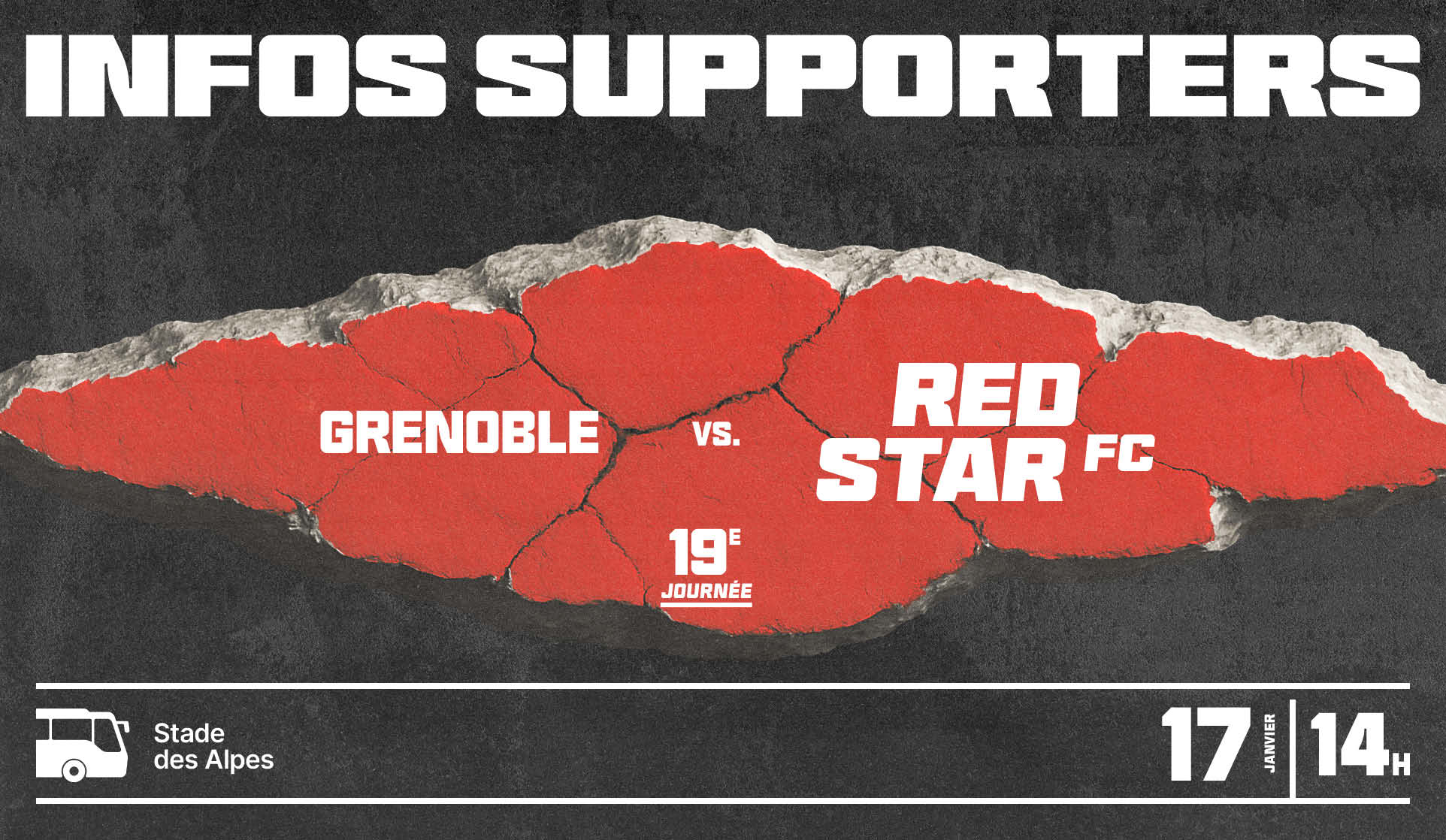 INFORMATIONS SUPPORTERS : GRENOBLE / RED STAR FC