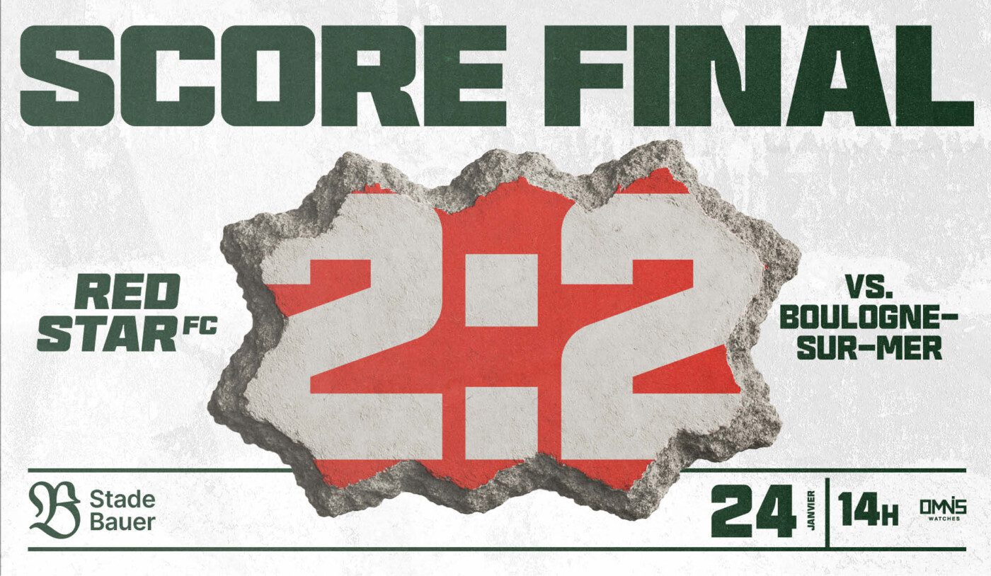 LIVE 2025/2026 : Red Star FC / Boulogne-sur-Mer 2-2