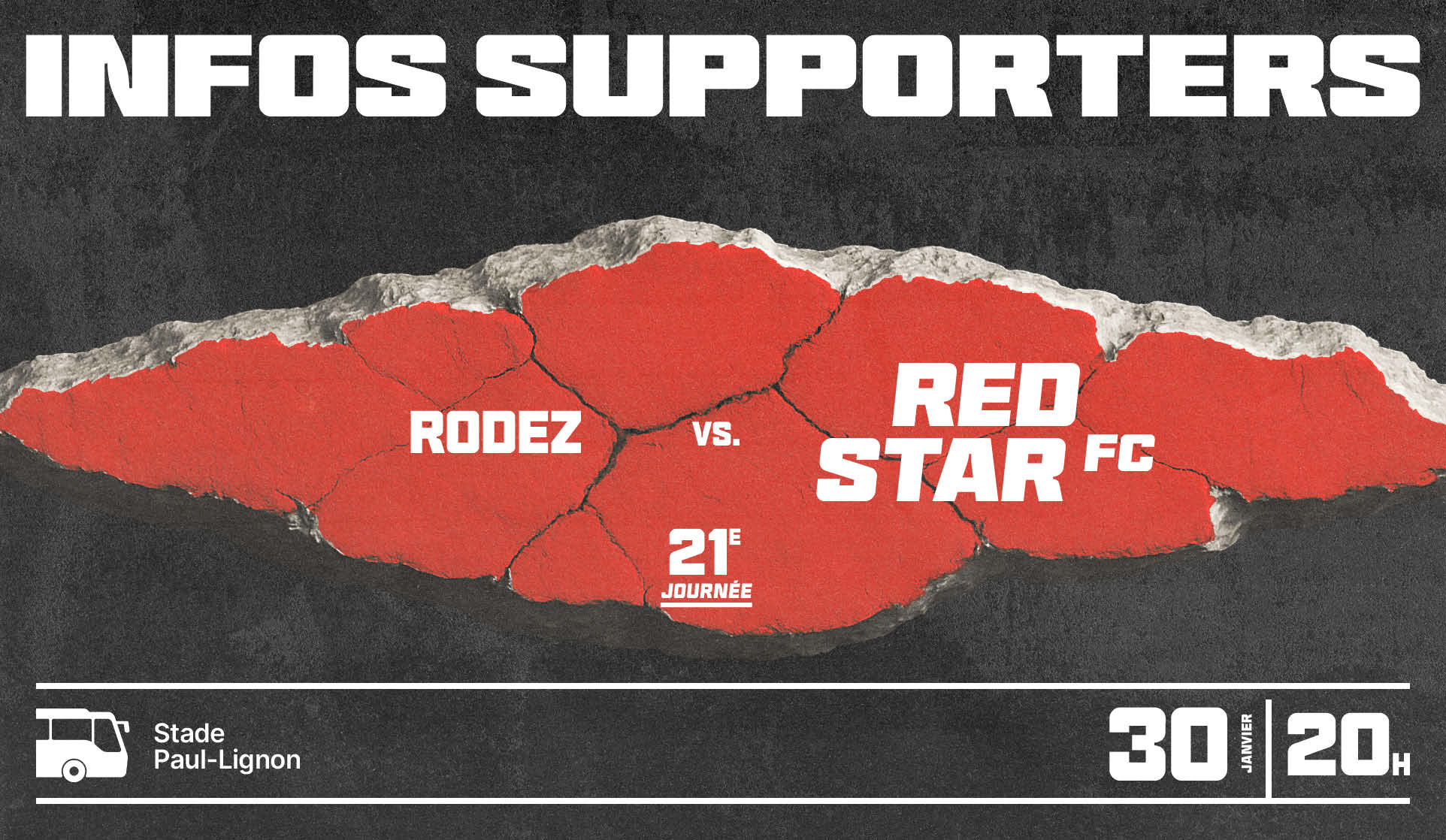 INFORMATIONS SUPPORTERS : RODEZ / RED STAR FC