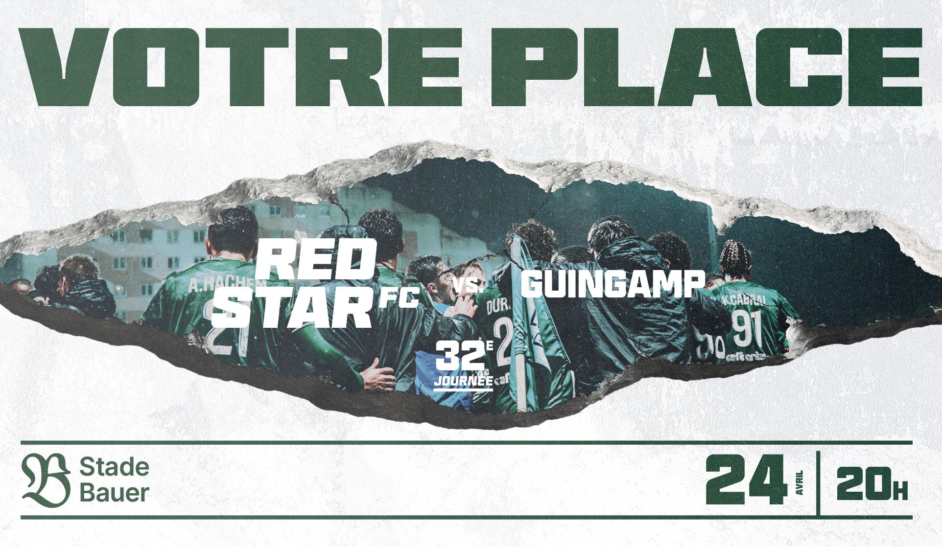 VOTRE PLACE POUR RED STAR FC / GUINGAMP