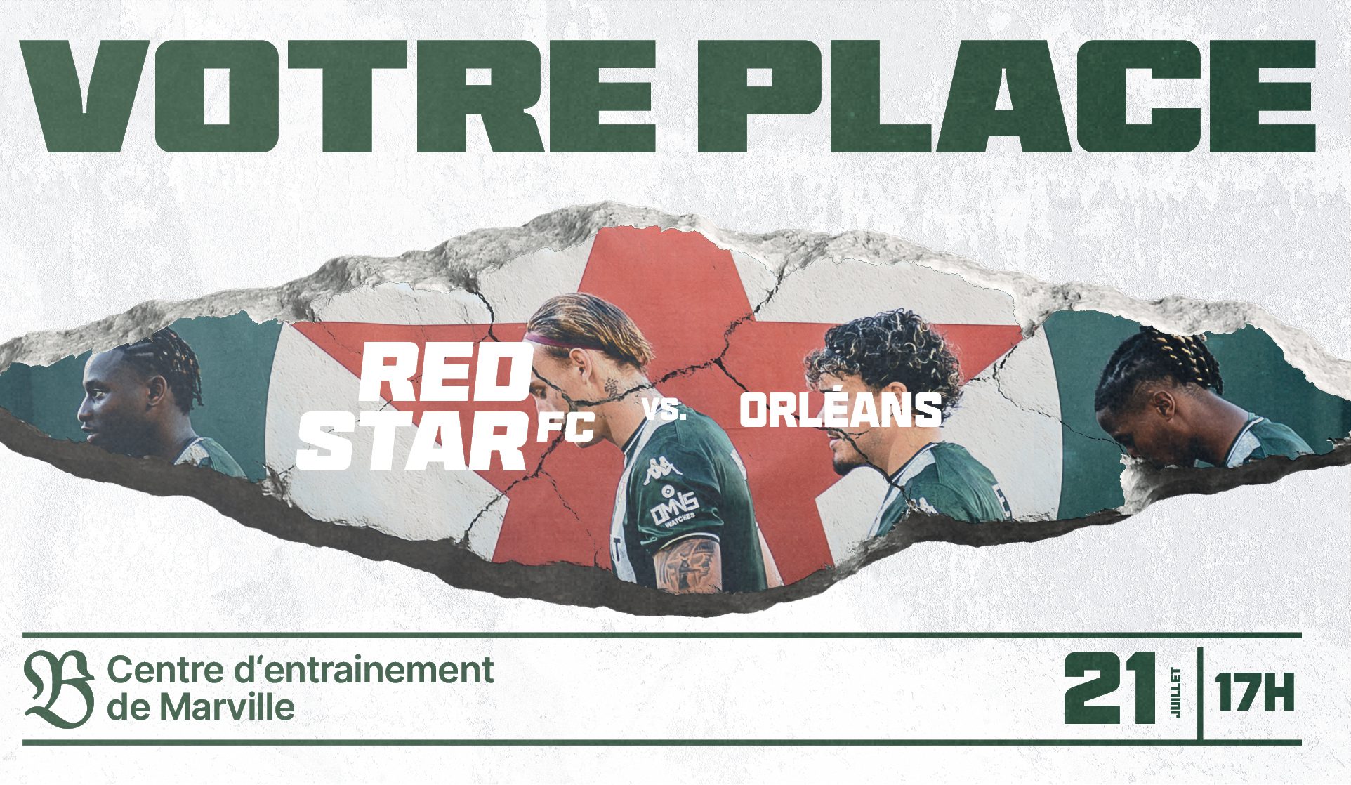 VOTRE PLACE POUR RED STAR FC / ORLÉANS