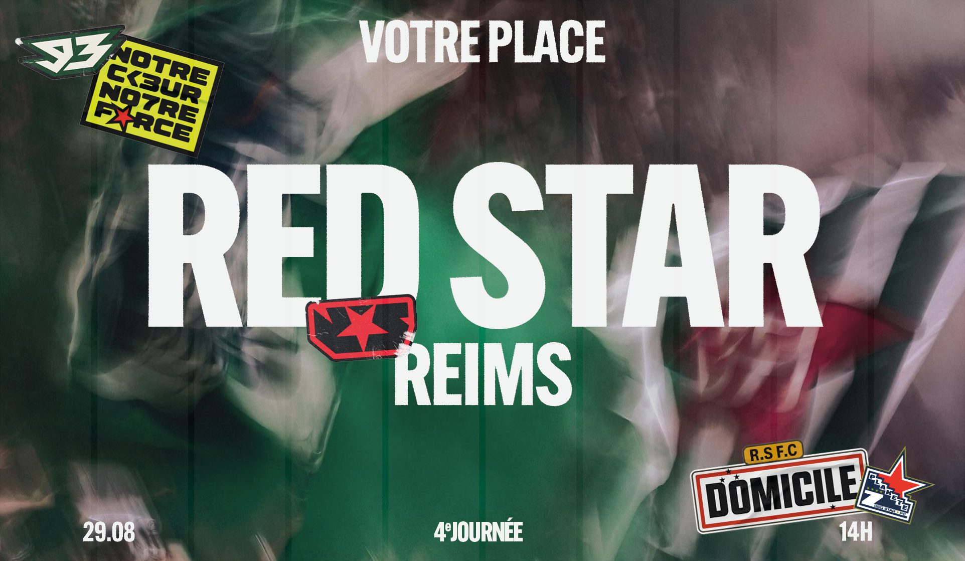 VOTRE PLACE POUR RED STAR FC / REIMS