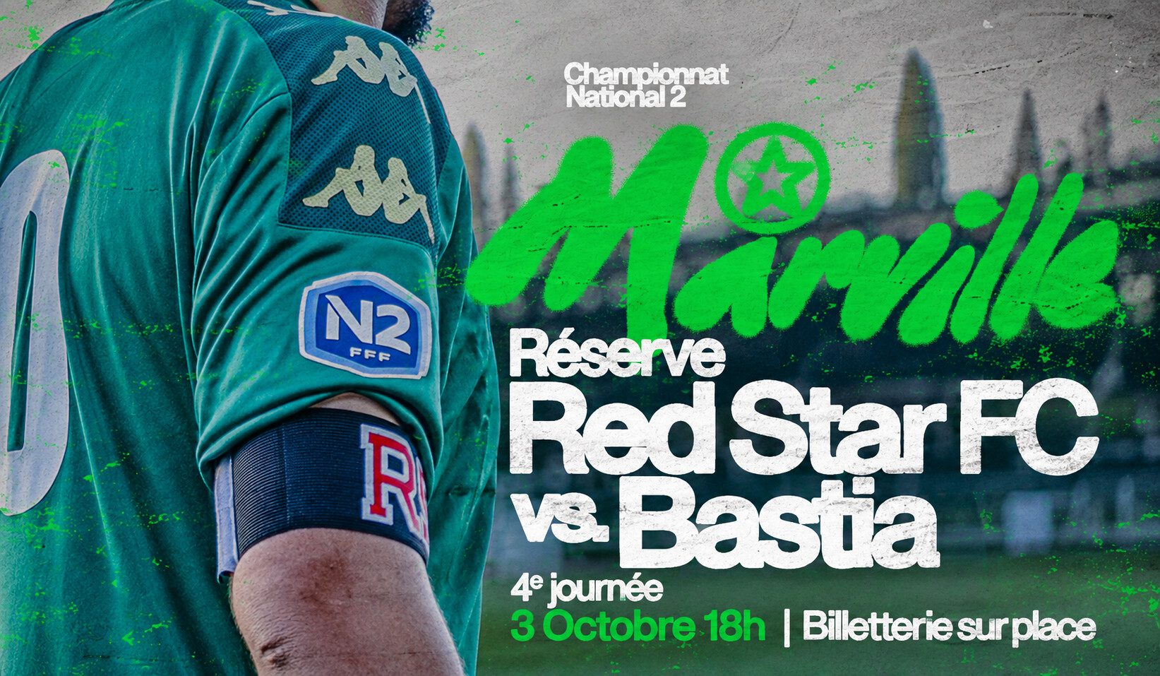 N2 : INFOS BILLETTERIE POUR RED STAR – BASTIA