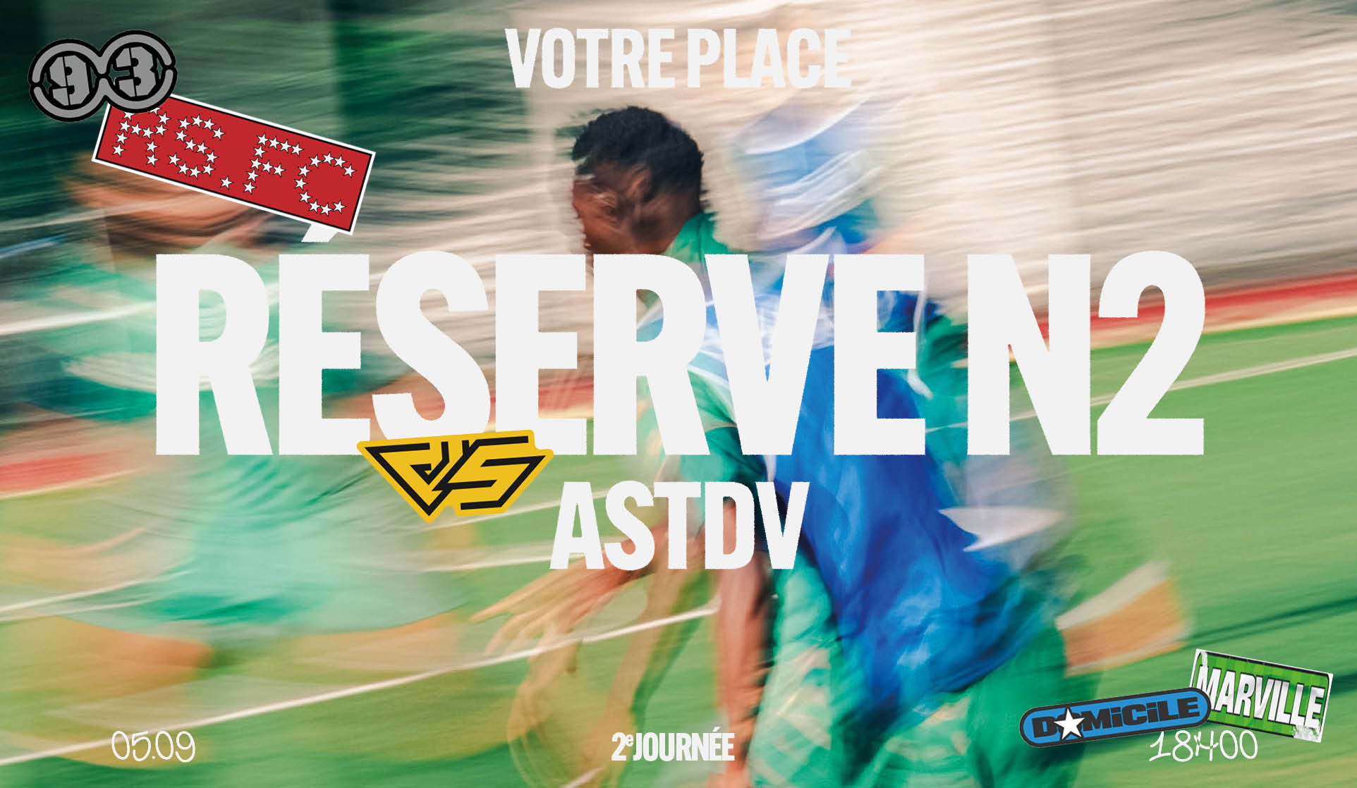 N2 : ENTRÉE GRATUITE POUR RED STAR – ASTDV