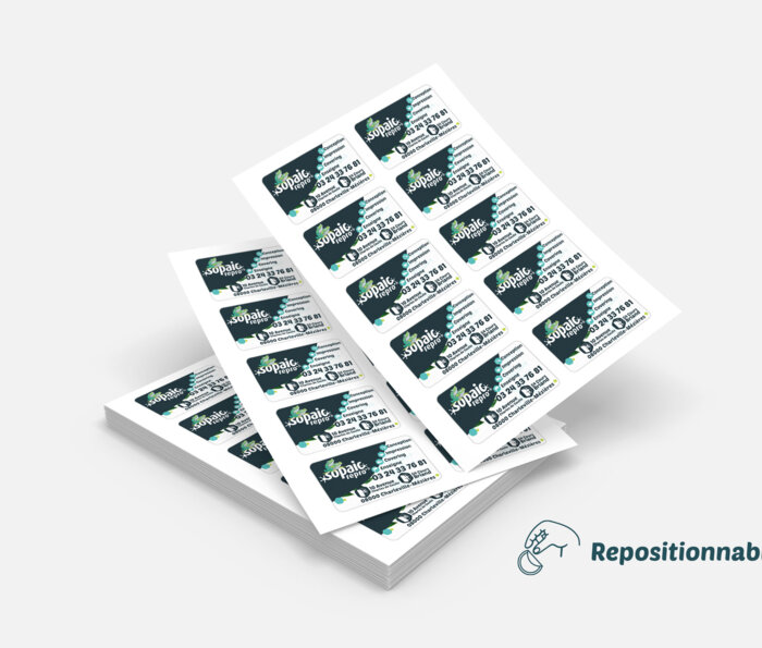 Planche adhésif repositionnable