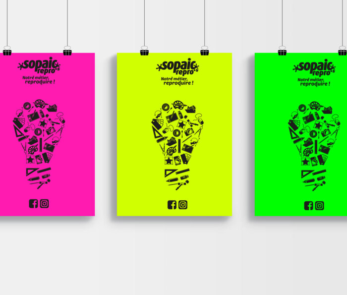 Affiche fluo grand format