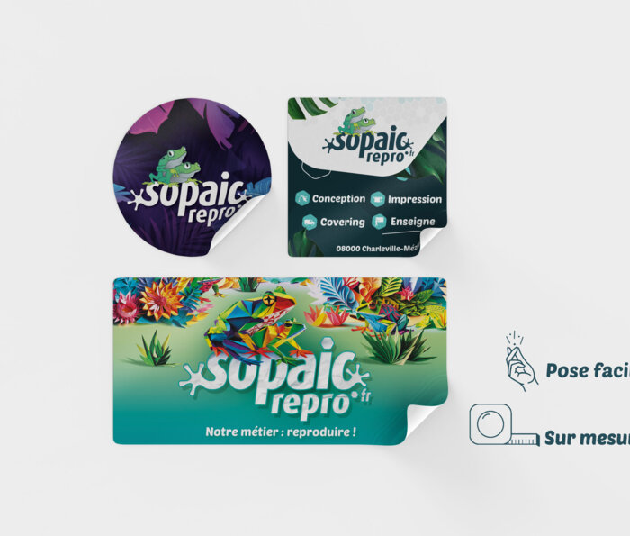 autocollant pose facile