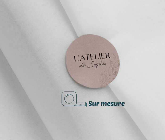 Autocollant rond en papier