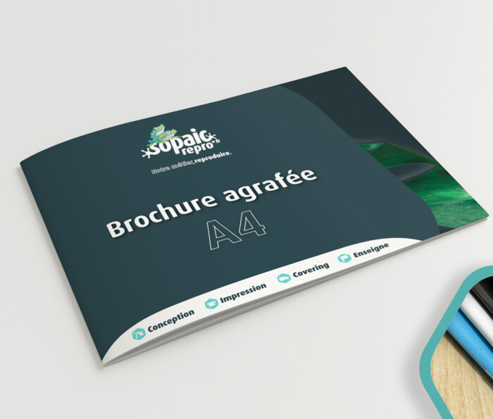 Brochure agrafée A4 paysage