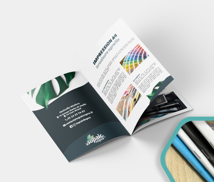 Brochure agrafée A4 portrait