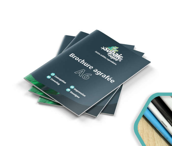 Brochure agrafée A6 portrait