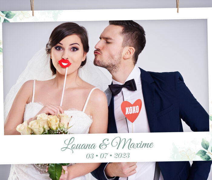 Cadre photo booth mariage
