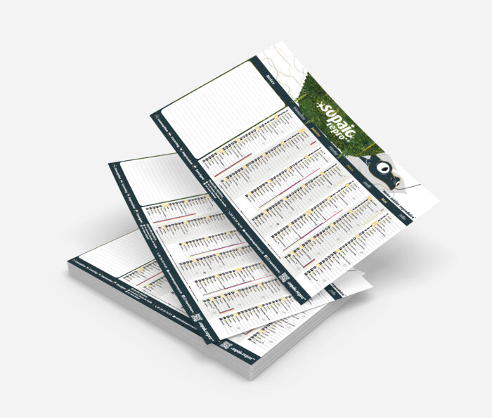 Calendrier en papier souple
