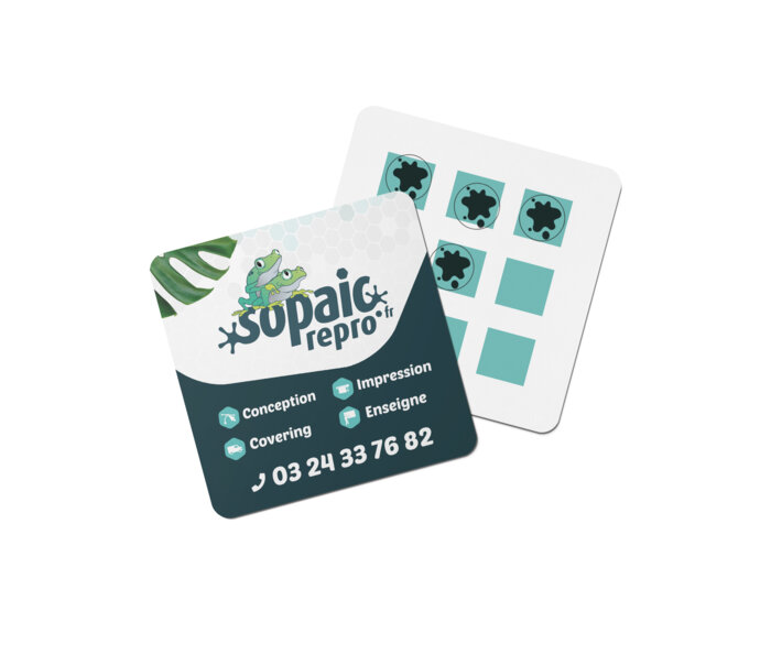 rte de fidélité carrée - coins arrondis