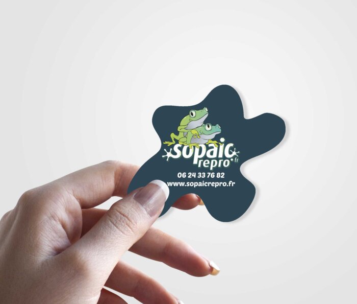 Carte de visite - découpe personnalisée