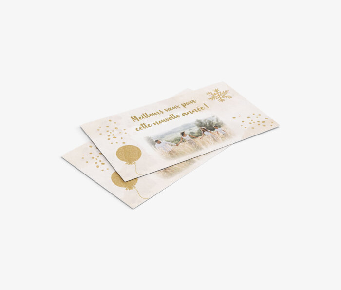 Carte de voeux format DL