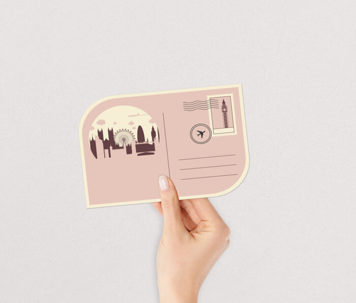 Carte postale - découpe personnalisée