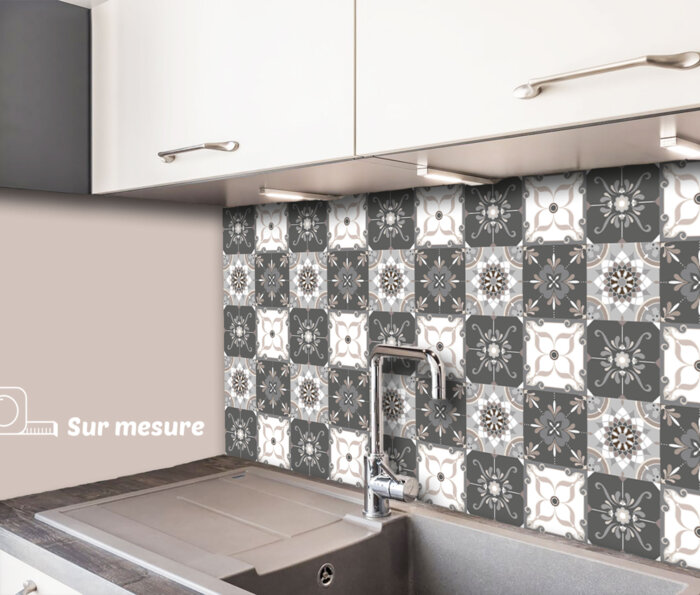 Crédence mosaïque vintage