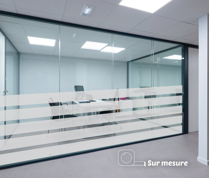 Film dépoli - bandes larges - bureau