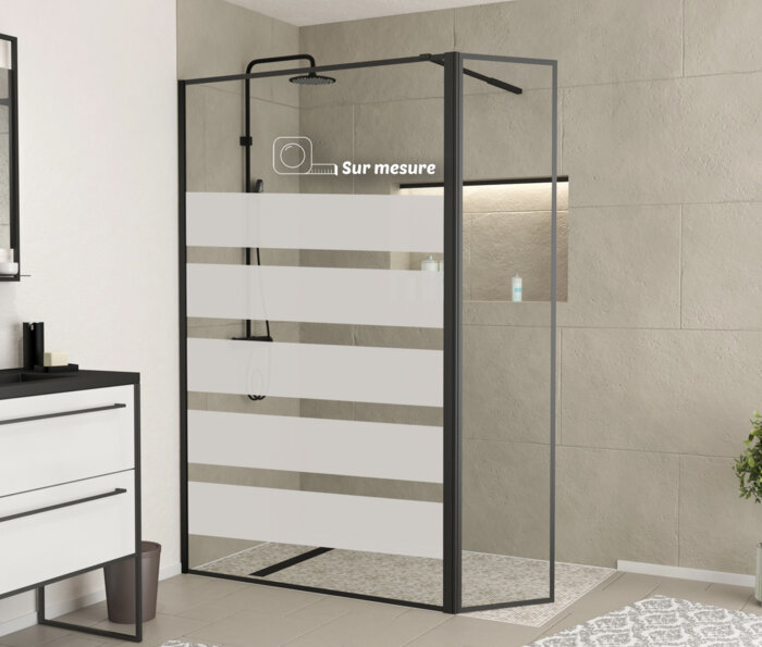 Film dépoli - bandes larges - douche