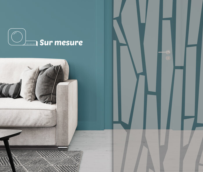 Film dépoli - motif abstrait