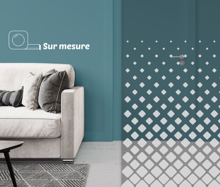 Film dépoli - motif progressif