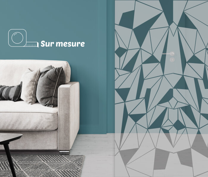 Film dépoli - motif origami