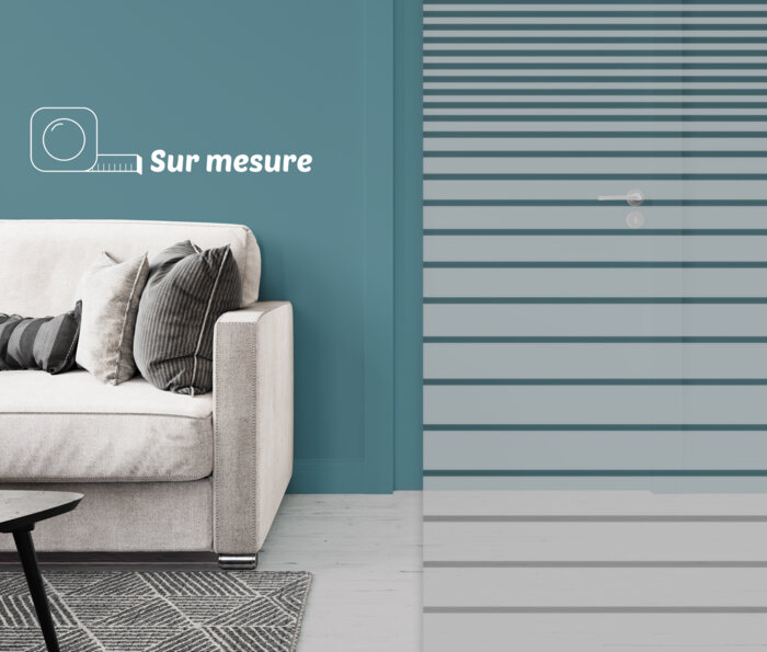 Film dépoli - store ouvert