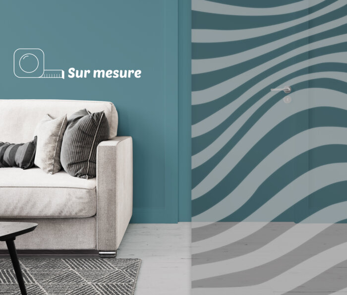 Film dépoli - motif vagues