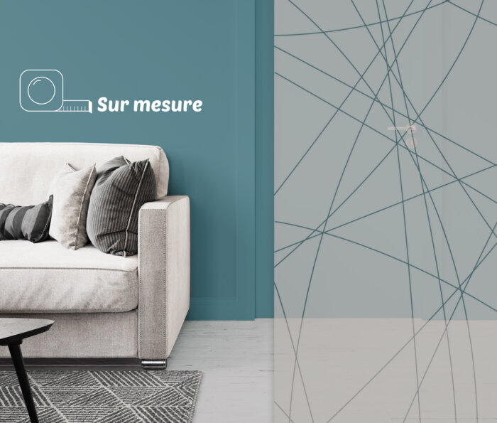 Film dépoli - motif verre brisé