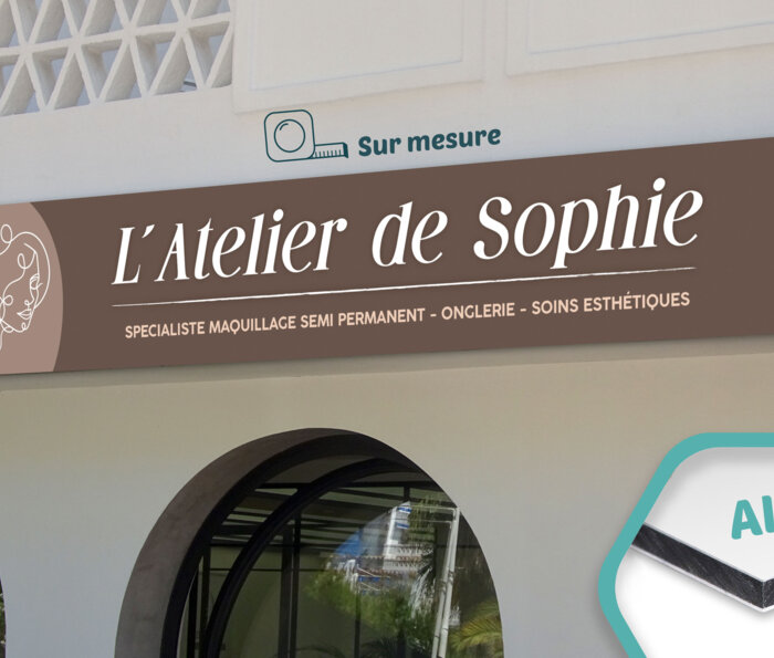 Enseigne plate - modele 1