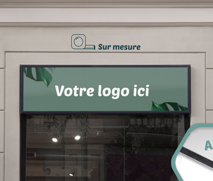 Enseigne plate - modele 2