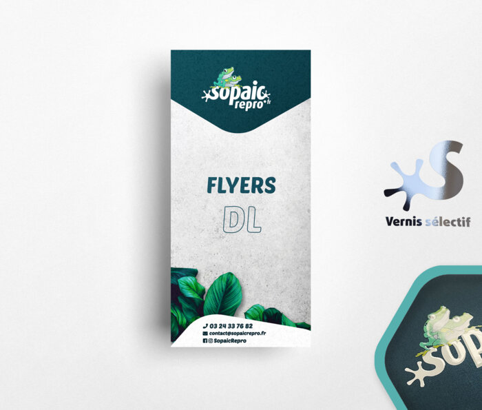 Flyer DL avec vernis