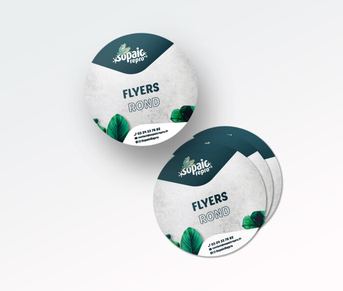Flyer decoupe ronde