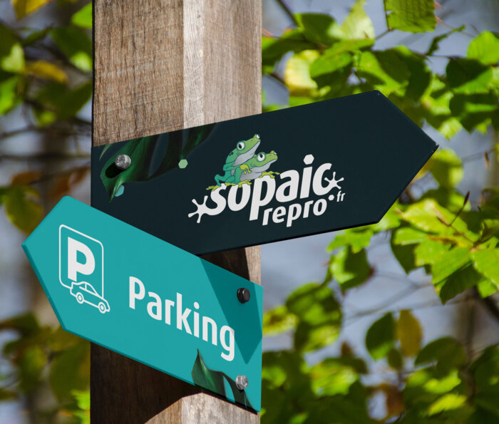 Panneau alu blanc - découpe forme personnalisée