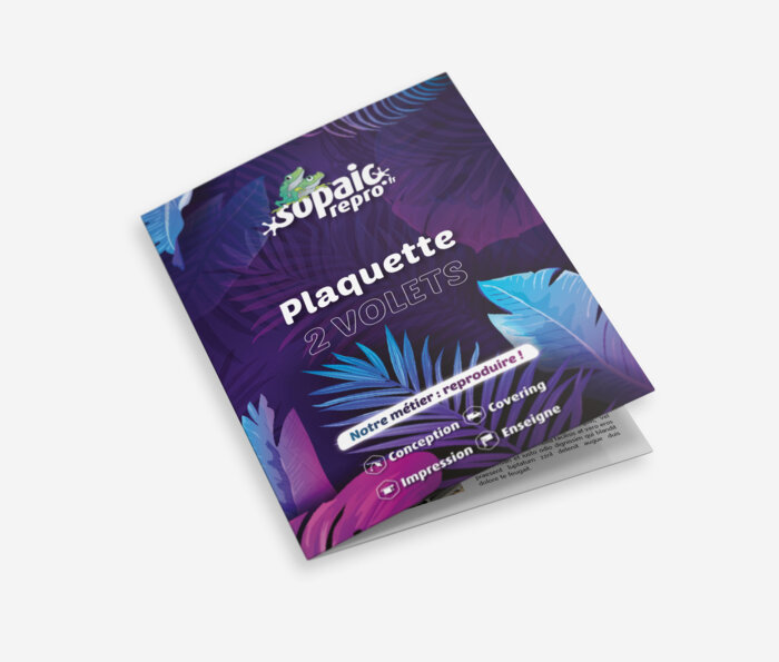 Plaquette 2 volets A4 A5 A6