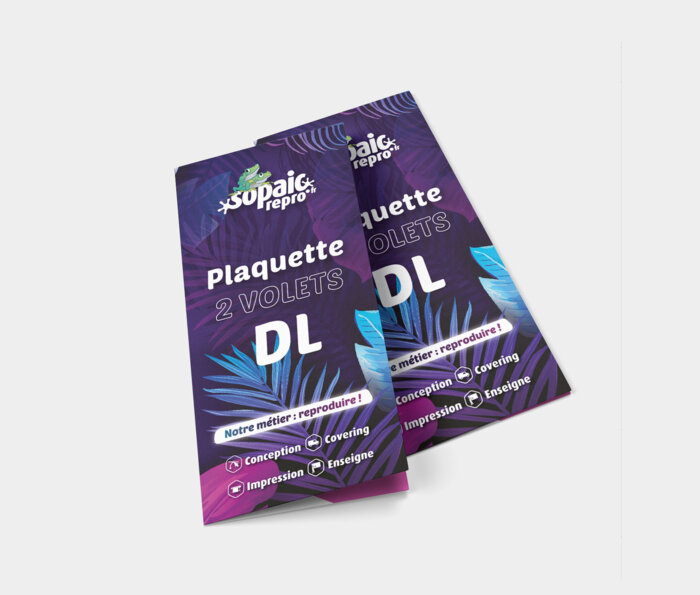 Plaquette 2 volets DL