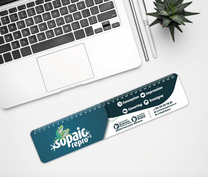 Regle imprimee personnalisee