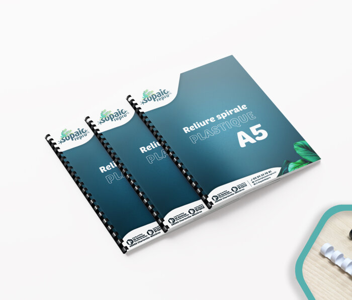 reliure plastique A5