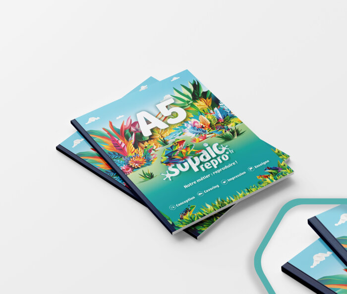 reliure tissu encolle dossier A5