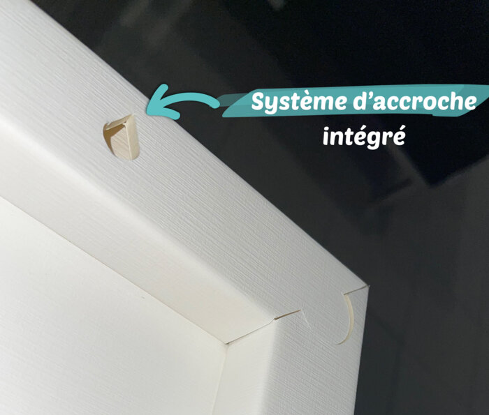 Système d'accroche au dos du cadre