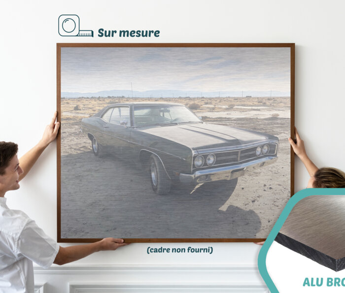 Tableau alu brossé sur mesure