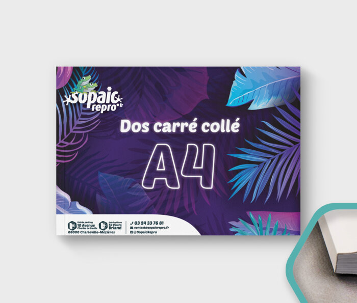 Dos carré collé A4 paysage