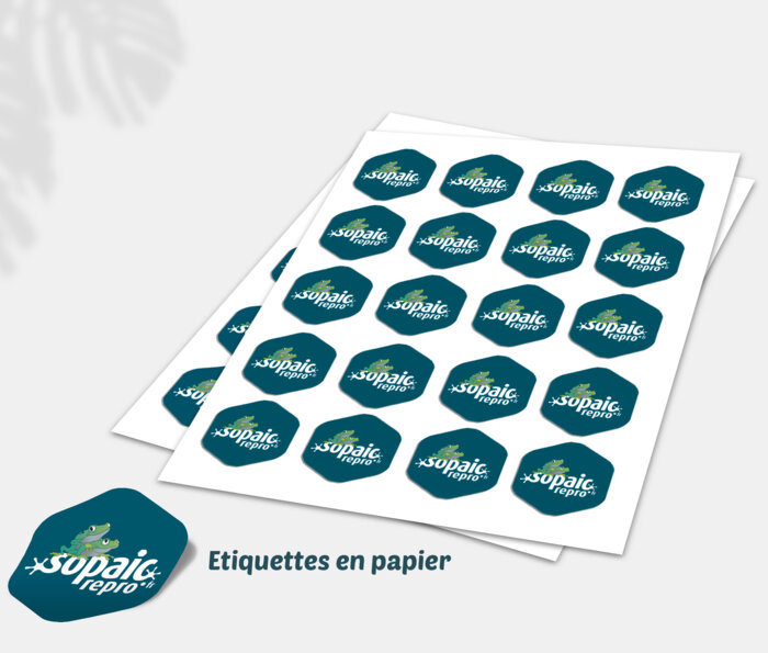 Autocollant planche papier